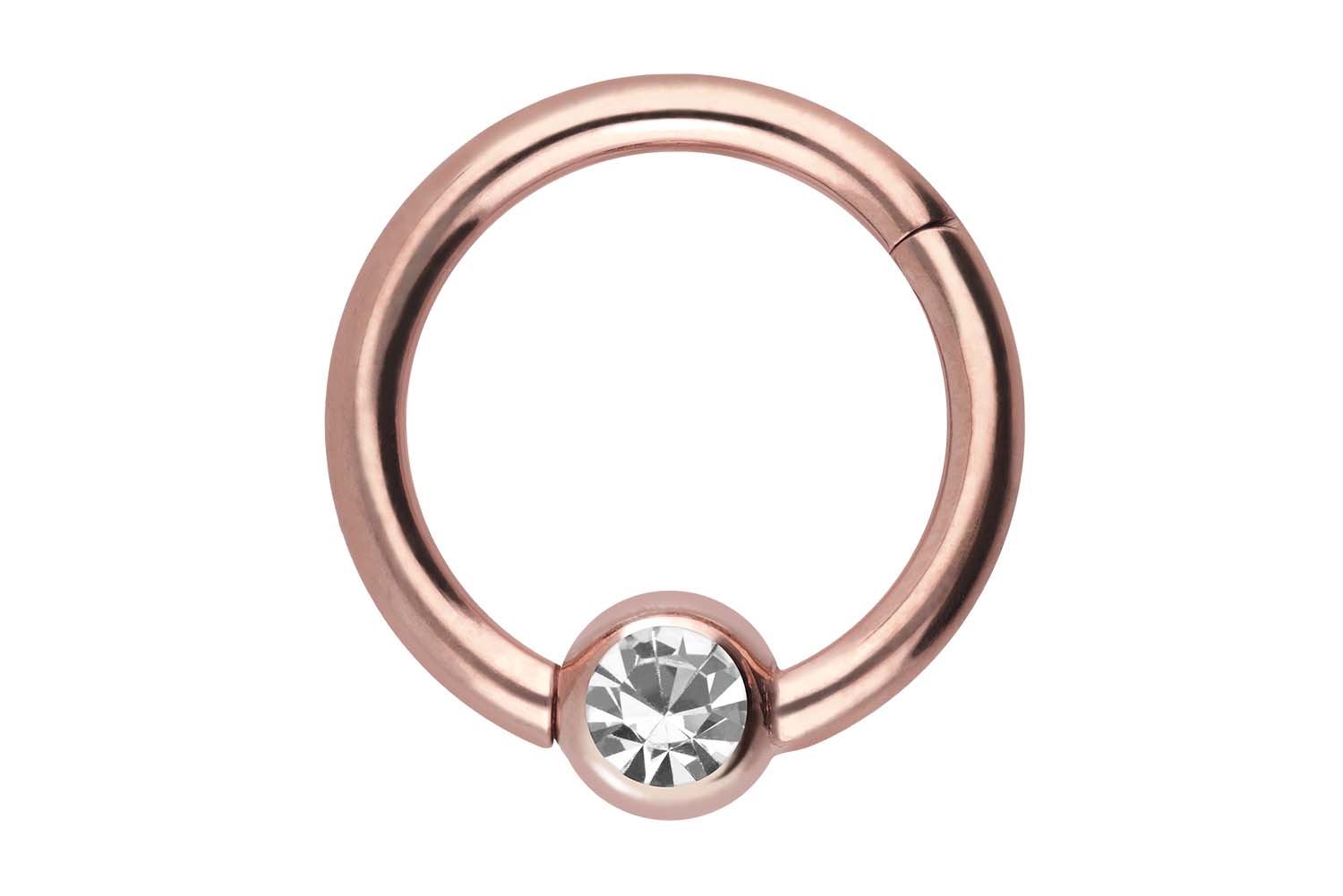 Chirurgenstahl Segmentring Clicker Piercing KRISTALL ++SALE++